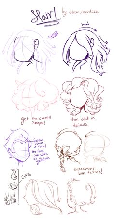 Some Drawings, Hair Sketch, Drawing Faces, Cartoon Sketches, Art References, Hair Art