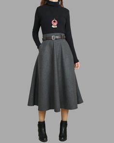 * A midi wool skirt, worked out a comfortable and flattering long skirt for daily wear. * Accurate and smart cut to visually slim and let your legs look longer and slender. * Made of quality wool faric, with fully lined, comfortable and warm. * Materials: 30% wool, 20% cotton, 50% polyseter Shop sizing chart FYI ( actual body figures, not laying flat clothes measurements) Size XS (US 2, UK 6, German 32, French 34) Bust: fits bust around 33.5 inches/85cm Waist: fits waist around 26 inches/66cm Hi Chic Winter Midi-length Pencil Skirt, Winter Chic Midi-length Pencil Skirt, Solid Long Pencil Skirt For Fall, Winter Workwear Maxi Skirt With Lining, Winter Workwear Lined Maxi Skirt, Fall Workwear Lined Maxi Skirt, Lined Maxi Skirt For Winter Workwear, Flared Skirt For Workwear In Fall, Fall Midi Length Relaxed Pencil Skirt