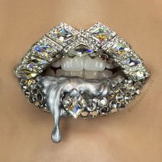 Lip Artwork, Art Lips, Lip Art Makeup, Crystal Lips, Glitter Lipstick, Lipstick Designs, Sweet Lips, Lipstick Art