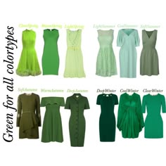 Shades Of Green Outfit, Autumn Color Palette Fashion, Deep Winter Palette, Soft Autumn Palette, Deep Autumn Color Palette, Soft Autumn Color Palette, Soft Summer Palette, Soft Summer Color Palette, Light Spring Colors