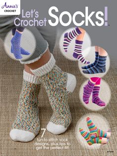 an advertisement for socks with different colors and designs on it, including one woman's legs