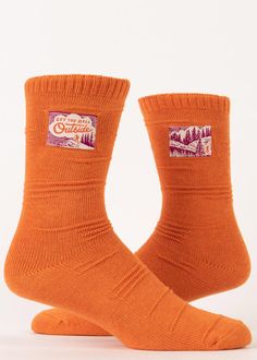 Orange Socks, Humanitarian Work, Blue Q, Rosie The Riveter, Sewing Tags, Crazy Socks, Funny Socks, Budget Fashion, Women Humor