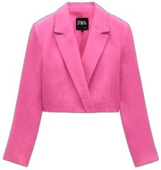 Zara Jackets, Colored Blazer, Suit Jackets, Blazer Suit, Women's Blazer, Hot Pink, Suit Jacket, Jackets & Coats, Zara