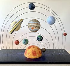 the solar system with all its planets on display