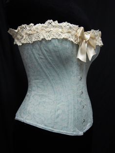 Elegant Underbust Corset With Lace Trim, Elegant Overbust Bodice For Costume, Elegant Underbust Bodice For Costume, Victorian Overbust Wedding Corset, Victorian Overbust Wedding Bodice, Victorian Bodice With Corset Back For Wedding, Elegant Overbust Lace Bodice, Victorian Underbust Wedding Bodice, Elegant Lace Overbust Bodice