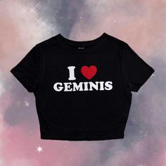 Nwot - I Geminis Cropped Graphic Baby Tee Cropped Black Baby Tee W/ “I Geminis” Graphic On The Front Size: Small New + Never Worn Soft, Stretchy Material W/ Cropped Sleeves Smoke / Pet Free Home Ships Next Day From Ca Measurements (Taken Lying Flat) - Length: 16.5” - Bust (Pit To Pit): 15.75” - Hem/Flare: 12.75” - Sleeve L: 6” - Sleeve W: 5.75” #Astrology #Gemini #Babytee #Zara #Revolve Urban Outfitters Cotton Tops With Text Print, Cute Black Tops With Letter Print, Black Graphic Tee By Urban Outfitters, Cute Fitted Tops With Logo Print, Cute Black Tops With Text Print, Cute Black Crop Top With Text Print, Urban Outfitters Cotton Tops With Letter Print, Urban Outfitters Short Sleeve Tops With Letter Print, Urban Outfitters Summer Top With Text Print