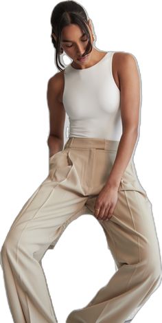 Elegant High Stretch Bodysuit For Workwear, Sleek Solid Color Bodysuit For Workwear, Elegant Second-skin Bodysuit For Work, Elegant Second-skin Bodysuit For Workwear, Sleek Sleeveless Bodysuit For Workwear, Classic Stretch Bodysuit For Work, Classic Fitted Bodysuit For Spring, Classic Bodysuit For Workwear, Chic Fitted Plain Bottoms