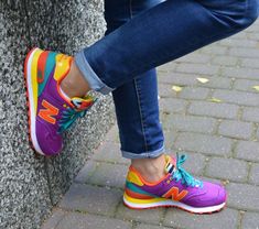 New Balance Colorful Shoes, Colorful New Balance Shoes, Colorful Sneakers, Walk In My Shoes, Front Runner