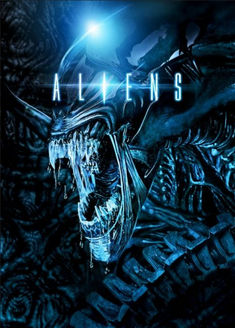 Aliens Xenomorph Blue Poster print on metal Aliens 1986, Alien Movie, Alien Queen, Free Tv Shows, Film Editing, Alien Vs, Blue Poster, James Cameron, Alien Art