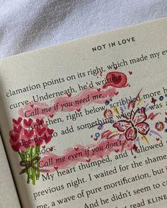 Pink annotations romantic quotes cute love Unwritten annotated books doodles not in love ali hazelwood To Be With You, Books To Read Self Love, Ready Or Not Book, Book Reading Quotes Aesthetic, Not In Love Aesthetic, Rue And Eli Not In Love, Best Love Books To Read, Not In Love Ali Hazelwood Aesthetic, Cute Love Books