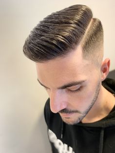 Slicked Hairstyles, Hairstyles Undercut, Slick Hairstyles, Hard Part, Undercut Hairstyles, Mens Hairstyles Short, Undercut, Haircuts For Men, Mens Hairstyles