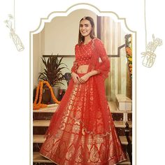 Lift the sheer organza dupatta to reveal a lustrous handwoven silk lehenga. This Benarasi lehenga is inspired by Mughal jaali work, and adds a timeless quality to your wedding day.  #taneira #taneirawomen #taneirabrides #bridesofindia #bridestobe #lehenga #ethnic #ethnicwear #traditional #indianfashion #wedding #weddingdress #weddinginspiration Benarasi Lehengas, Traditional Indian Wear For Women, Indian Wear For Women, Lehenga Outfit, Women Ethnic Wear, Thai Silk Dresses, Silk Lehengas, Wedding Frocks, Lehenga Crop Top