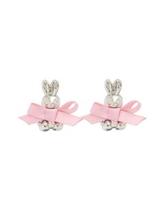 Mode Zara, Sweet Earrings, Ribbon Design, Jewelry Lookbook, Bunny Ear, Dream Jewelry, Jewelry Inspo, Pretty Jewellery, Ear Jewelry