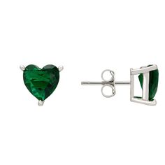 Meet our Amore Heart Stud Earrings in Emerald Silver, a perfect blend of simple elegance and lasting beauty. These earrings are both durable and timeless. Nestled in a deep open setting, each earring showcases a heart-shaped, lab-created emerald that adds a touch of sophistication and vivid colour. Emeralds aren't just captivating to the eye they're known for symbolizing renewal and hope and are the birthstone for May. Gift a heartfelt expression of love. Handcrafted in 925 Sterling Silver. Lab- Earrings Emerald, Emerald Earrings Studs, Lab Created Emerald, Perfume Making, Heart Stud Earrings, Coffee Accessories, Emerald Earrings, Heart Studs, Heart Earrings Studs