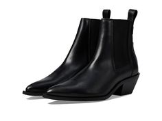 AllSaints Fox Boot Fall High Ankle Chelsea Boots With Heel Pull Tab, Western Slip-on Boots For Fall, Casual Pointed Toe Chelsea Boots For Work, Pointed Toe Chelsea Boots For Work, Casual Chelsea Boots With Reinforced Heel And Pointed Toe, Fall Snip Toe Chelsea Boots With Heel Pull Tab, Allsaints Ankle Boots For Fall, Allsaints Black Ankle Boots, All Saints