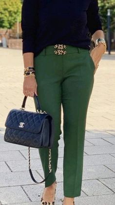 Style With Blazer, Green Pants, Blazer Fashion