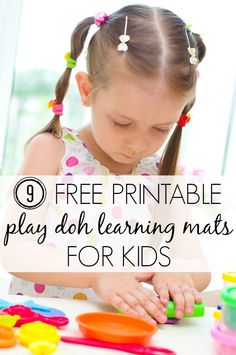 9 free printable Play Doh learning mats for kids Letters To Numbers, Indoor Activities For Kids, Fine Motor Activities, Indoor Activities, Sensory Activities, Preschool Learning