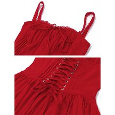 Vevesc Sexy Square Neck Corset A Line Mini Dress Cottagecore Red Summer Dresses For Women Holiday Outfits 2024 Y2K Clothing Elasticity: Slight Strech Sleeve Style: Spaghetti Strap Fabric Type: Polyester Pattern Type: Solid Fit Type: Slim Silhouette: A-LINE Neckline: Square Collar Decoration: Lace Style: Beach Style Dresses Length: Above Knee, Mini Material: Polyester Material: SPANDEX Age: MIDDLE AGE Size(CM) US EU Bust Waist Hip Sleeve Dress Length S 6 34 66-76 64-74 74-84 / 77 M 8 36 70-80 68- Women Holiday Outfits, Cottagecore Summer Outfits, A Line Mini Dress, Printed Beach Dresses, Neck Corset, Holiday Outfits Women, Red Summer Dresses, Dress Cottagecore, Corset Mini Dress