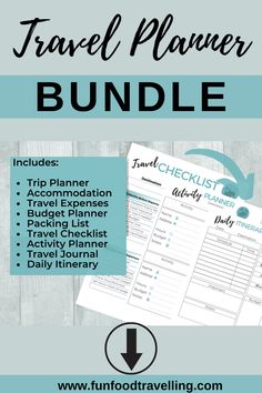 the travel planner bundle with text overlay