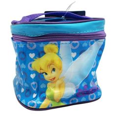 Carry your school supplies with pride! ; Tinker Bell school supplies pouch; Square in shape; Top zipper closing; Great for erasers and other small school items; Measures 4in (10cm) tall and wide Color: Blue. Tinker Bell, Disney Toys, Erasers, School Items, Plastic Material, School Supplies, Age Group, Color Blue, Pouch