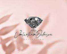 a diamond on a pink background with the words valentine's day written below it