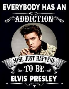 elvis presley quote on black background