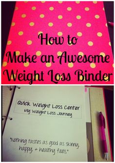 How to Make an Awesome #WeightLoss Binder - get #organized on your weight loss journey. #organization Diet Vegetarian, Tips Tricks, Diet Tips, Get In Shape, Fit Girl, Healthy Weight, The Words, Bodybuilding, Fitness Motivation