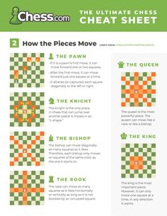 the ultimate chess checker sheet with instructions for how to play and how to use it