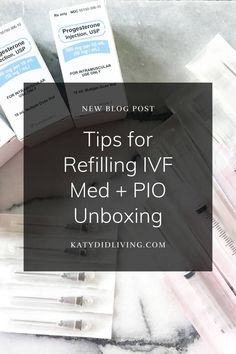 What is it like to order refills for fertility medications like progesterone in oil (PIO)? Here's your inside peek so that you know what to expect from calling the specialty pharmacy to what to ask for. Plus an unboxing to show you what the meds look like and what's included in the refill. This will help give you an idea of what to expect on your IVF or FET journey. Ivf Medication Organization, Ivf Implantation, Ivf Egg Retrieval, Ivf Diet, Invitro Fertilization, How To Increase Fertility, Holistic Fertility