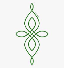 a green celtic cross tattoo design on a white background