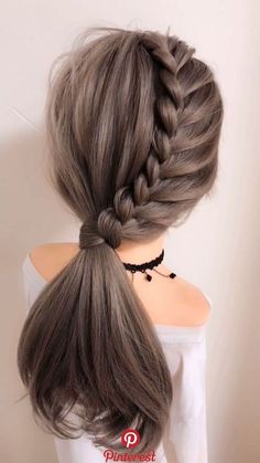 Nice Hairstyles For Long Hair, Cute Simple Hairstyles For Medium Hair, Simple Hairstyles For Long Hair Easy, Easy Cute Hairstyles For Medium Hair, Simple Hairstyles For Medium Hair, Simple And Easy Hairstyles, Mini Tutorial, Seni Dan Kraf, Easy Hairstyles For Medium Hair