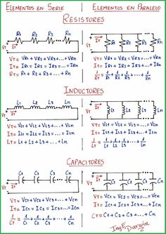 an electrical circuit diagram with the symbols and functions for each circuit, including capacitors