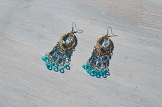 deadstock silver/blue  beaded earrings Blue Beaded Earrings, Silver Blue, Long Earrings, Silver Beads, Blue And Silver, Beaded Earrings, Jewelry Earrings Dangle, Greece, Dangle Drop Earrings