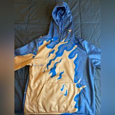 Men’s Small Blue Skeleton Hoodie That Is Made Of 100% Nylon. Cool Stylish Hoodie, Never Worn And Is Perfect Condition As Family Member Was Not Able To Fit In It. Slim Fit. Blue Sweatshirt For Outdoor Activities In Fall, Blue Sweatshirt With Kangaroo Pocket For Outdoor Activities, Blue Sweatshirt With Kangaroo Pocket For Outdoors, Blue Fleece Sweatshirt For Outdoor Activities, Urban Blue Sweatshirt For Outdoor, Blue Graphic Print Sportswear Hoodie, Blue Urban Sweatshirt For Outdoor, Blue Cotton Hoodie For Outdoor Activities, Blue Urban Hoodie For Outdoor