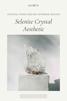 the front cover of a book with an image of a crystal object on top of it