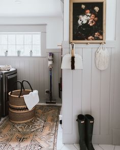 the laundry room is clean and ready for us to use