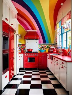 Bright Homes, Maximalism, Dream Houses, Kitchen Style, Kitchens, Dream House, Paint, Interior Design, Quick Saves