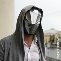 Papercraft Mask of the Future 1,  Digital Template, PDF Download, Gurko, 3D Low Poly Mask, DIY Origami, Pepakura, New Year Christmas Costume Digital file, pdf format. Paper art of the «Mask of the Future №1» 230 х 160 х 240 mm in size. (100%) 105% = 241 х 168 х 252 mm.; 110% = 253 х 176 х 264 mm.; 115% = 264 х 184 х 276 mm.; 120% = 303 х 192 х 288 mm. 10 parts on 3 A4 pages To assemble the model, you need to print the file yourself. Stationery knife, glue, ruler. All lines of creation are drawn 3d Polygon, Papercraft Mask, Paper Face Mask, Low Poly Mask, Paper Face, Masks Diy, Origami 3d, Paper Mask, Mask Ideas