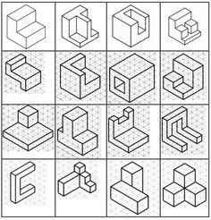 an image of different shapes that are in the shape of squares and rectangles