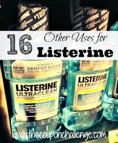 Have you ever wondered if you can use that Listerine for something other than keeping your breath fresh? Take a look at these 16 Other Uses for Listerine - some of them will surprise you! Uses For Listerine, Homemade Mouthwash, Bad Breath Remedy, Mouthwash, Diy Cleaning Products, Health Remedies, Household Hacks, Have You Ever, Every Woman