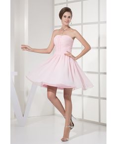 Shop best price simple short pink strapless chiffon party dress online. Free Shipping and Custom-made. Pro since 2009. Chiffon Mini Dress For Bridesmaids, Pink Chiffon Knee-length Mini Dress, Pink Strapless Dress With Ruched Bodice For Prom, Pink Chiffon Mini Dress For Cocktail, Pink Strapless Cocktail Dress With Ruched Bodice, Strapless Chiffon Party Dress, Pink Knee-length Strapless Dress For Prom, Pink Strapless Chiffon Dress, Pink Chiffon Dress With Sweetheart Neckline