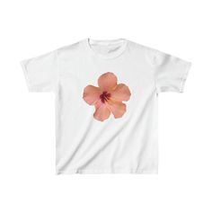 Elevate your wardrobe with our Pink Hibiscus Flower Graphic Baby Tee. Our baby tees are relaxed and casual, perfect for everyday wear. They offer a comfortable fit that's not too tight or too loose, ensuring you feel at ease all day long.  DETAILS *Made with 100% cotton ~ ethically grown and harvested in the US *Our manufacturer is aligned with the US Cotton Trust Protocol for ethical and sustainable production *Each item is made to order to reduce waste and promote sustainability *Available in Floral Clothing, Belly Shirts, Baby Graphic Tees, Girls Crop Tops, Y2k Fairy, Top Streetwear, Top Baby Products, Aesthetic Women, Floral Outfit