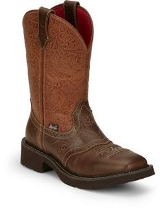 Justin Women's Starlina Western Boots, 11 in., Square Toe, GY9530 Traditional Cowgirl, Aztec Boots, Cowgirl Boots Square Toed, Womens Cowgirl Boots, Cowgirl Boot, Boot Companies, Western Boots Women, Square Toe Boots, Boot Print