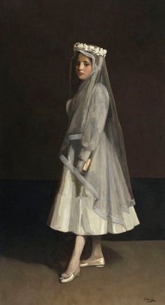 White Dress Painting, Pastels Portrait, John Lavery, National Gallery Of Ireland, Carl Spitzweg, Irish Painters, Antoine Bourdelle, James Mcneill Whistler, Holy Communion Dresses