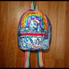 Girl’s Metallic Rainbow Colored Backpack. New Never Worn. Discount Shipping!! Metallic Rainbow, Rainbow Bag, Bag Pack, Bagpack, Pink Yellow, Kids Accessories, Bag Accessories, Kids Shop, Backpacks