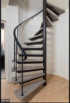 an image of a spiral staircase in a house