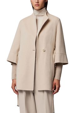 Soia & Kyo Selma Wool Blend Jacket | Nordstrom Beige Formal Outerwear With Belted Cuffs, Formal Beige Outerwear With Belted Cuffs, Elegant Office Outerwear With Belted Cuffs, Elegant Business Outerwear With Belted Cuffs, Elegant Wool Outerwear With Belted Cuffs, Elegant Wool Coat With Belted Cuffs, Wool Coat With Belted Cuffs For Spring, Elegant Outerwear With Belted Cuffs, Spring Business Wool Coat With Belted Cuffs