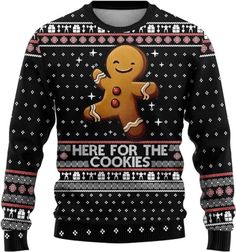 Gingerbread Man Ugly Christmas Sweaters Crew Neck Sweatshirt For Christmas is here to be the best gift for your friends and family with all the cool designs and styles they come in. If you have any additional requests or questions please send me a message and I will be happy to be of help Unisex Woolen Sweater Model: Sweater Unisex Fit: Classic Fit Sleeve type: Long sleeves Each all-over printed sweater is constructed from premium polyester wool that is ultra-soft and incredibly c Welcome To Christmas, Quilt Blankets, Hawaii Shirts, Woolen Sweater, Festive Outfits, Woolen Sweaters, Ugly Christmas Sweaters, Holiday Wardrobe, Measurement Chart