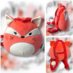 Reposhing This Item I Purchased From @Jo_mhnurse. Loved It, But Ready To Rotate For Something New. 7”L X 9”W X 14”"H Handle: 2.5" Drop Shoulder Strap Length: 31.5" Zipper Closure Exterior: 1 Zip Pocket Squishmallow Backpack, Fox Squishmallow, Fox Purse, Red Fox, Mini Purse, Drop Shoulder, Mini Bag, Shoulder Strap, Fox