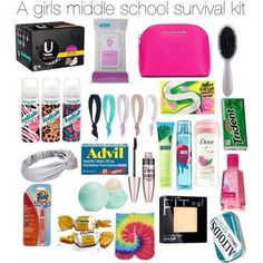 survival kit | DIY Back to School Hacks for Teens #malvinareichel335 Middle School Survival Kit, Hacks School, Schul Survival Kits, Middle School Supplies, Escuela Diy, School Emergency Kit, School Hacks Diy, Middle School Survival, Back To University